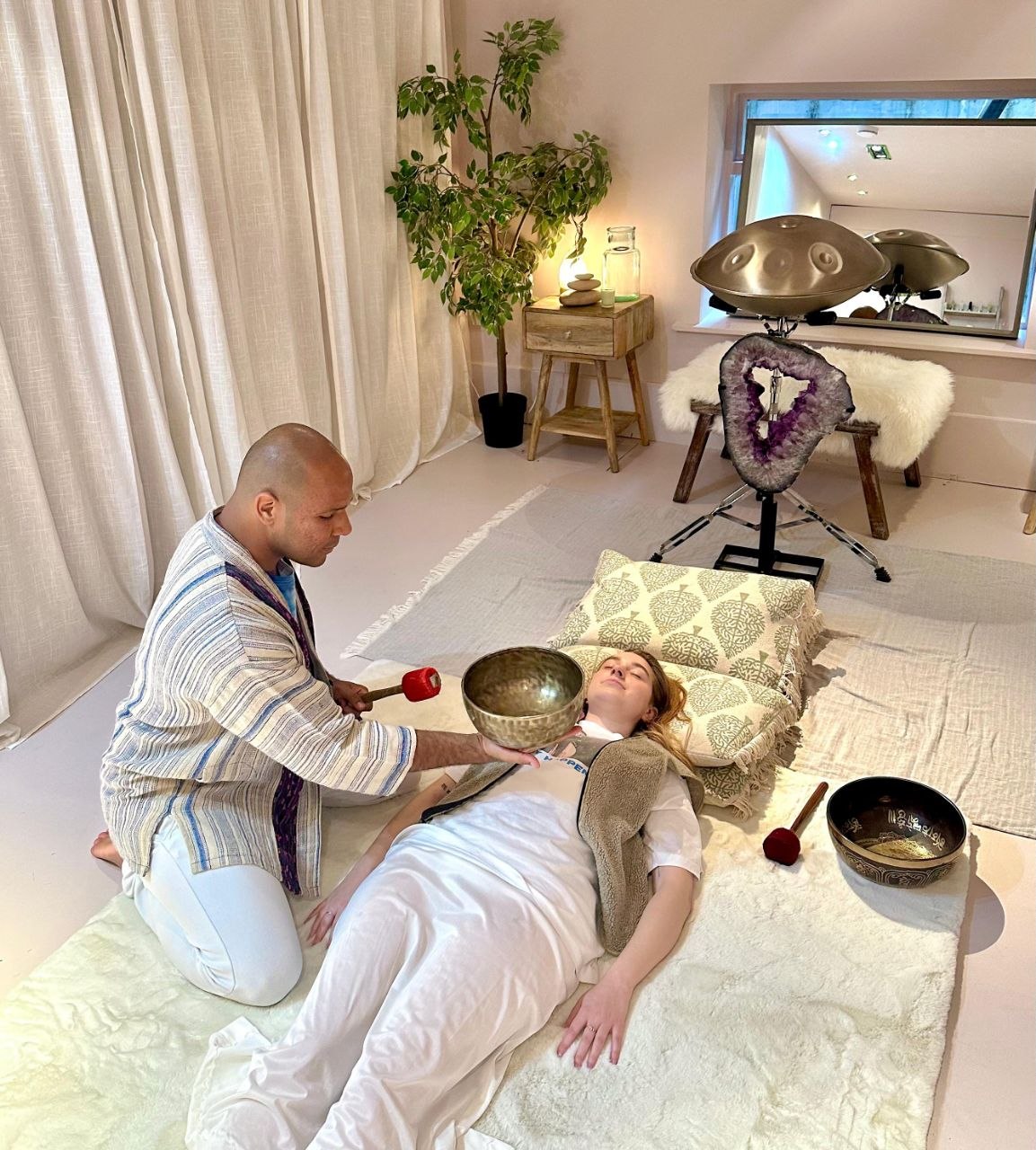 Sound healing session